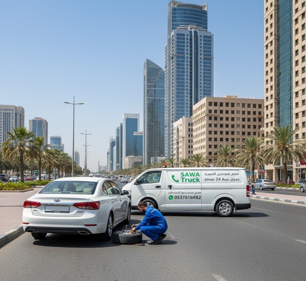 مساعدة متنقلة موثوقة على الطريق في الرياض